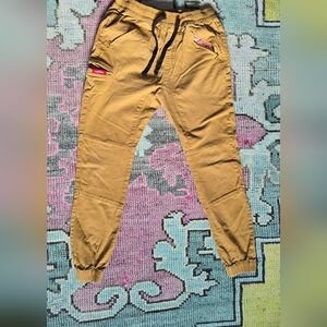 Mens Flag Nor Fail Tan Cargo Pants Sz XS